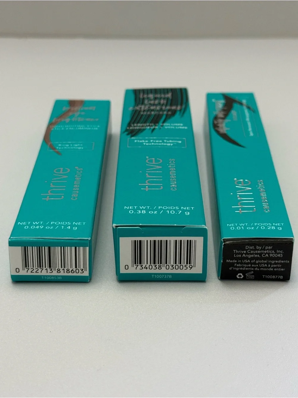 Thrive Causemetics 3-Step Eye Set Mascara Eyeliner Brightener Muna Black